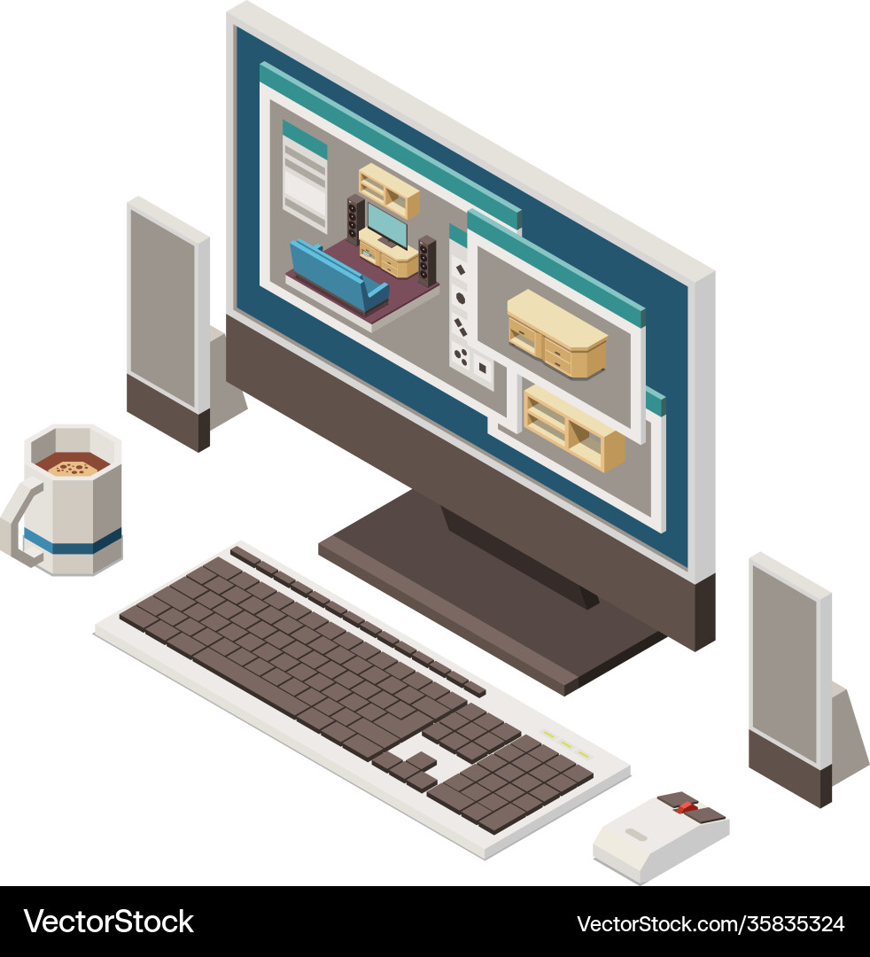 Carpentry isometric icon Carpentry isometric icon vector image