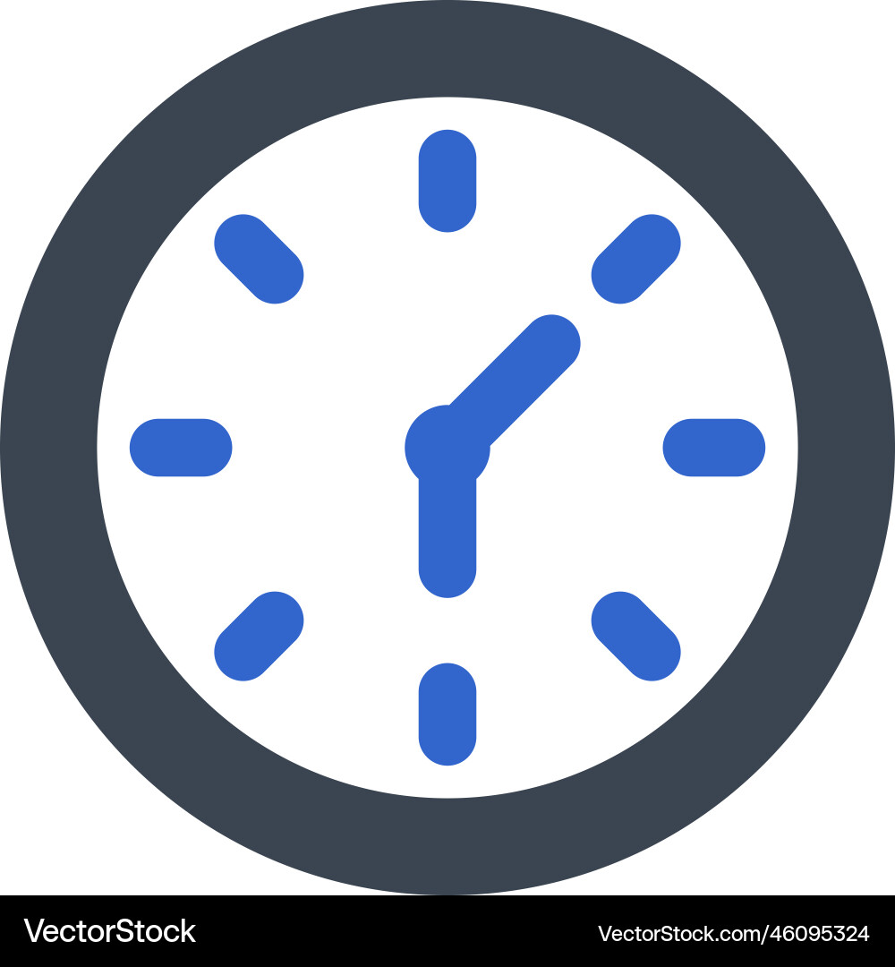 Clock time icon Royalty Free Vector Image - VectorStock