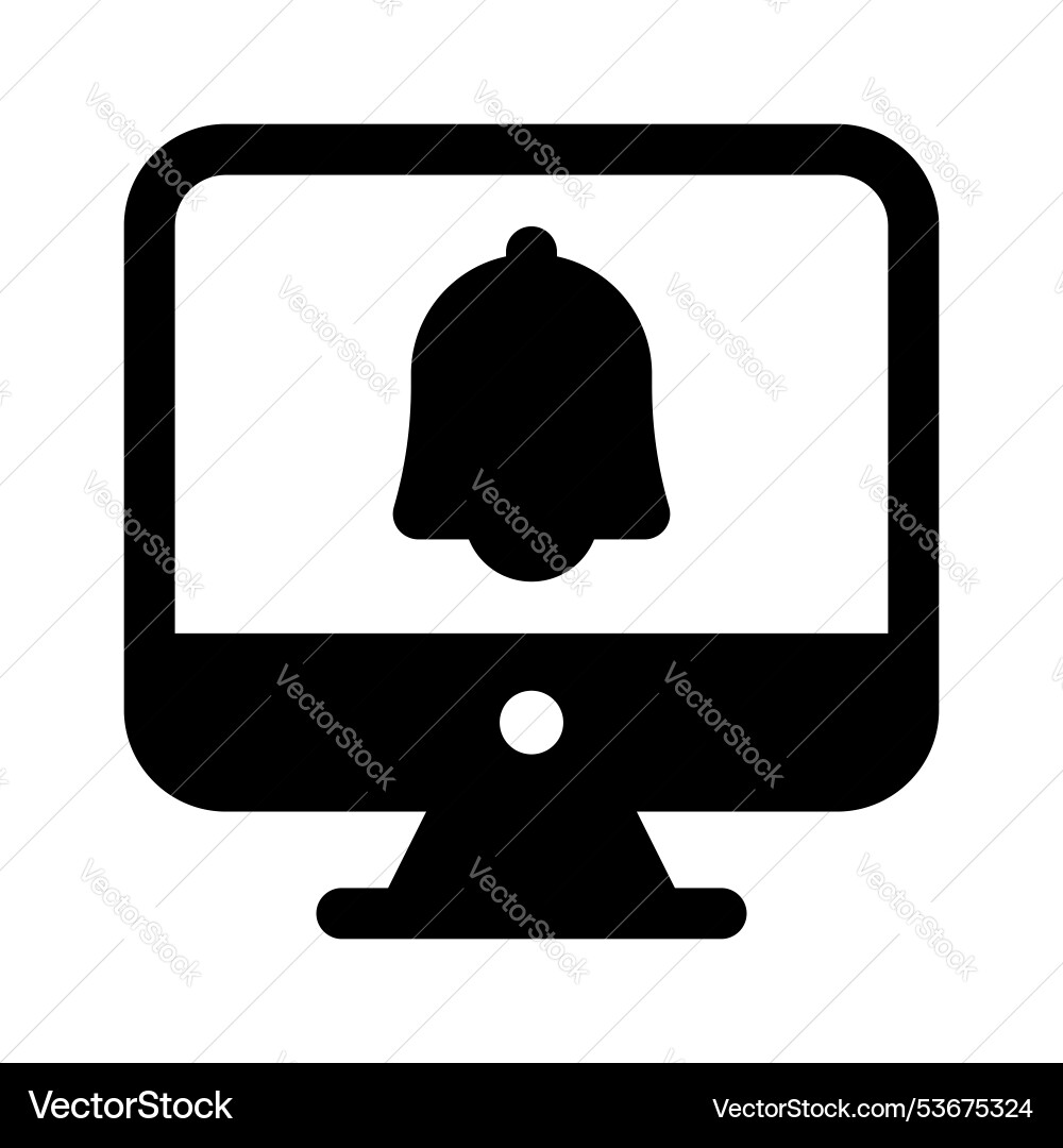 Computer notification Vector Image