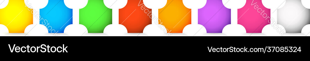 Empty colorful button banner shapes Empty colorful button banner shapes vector image