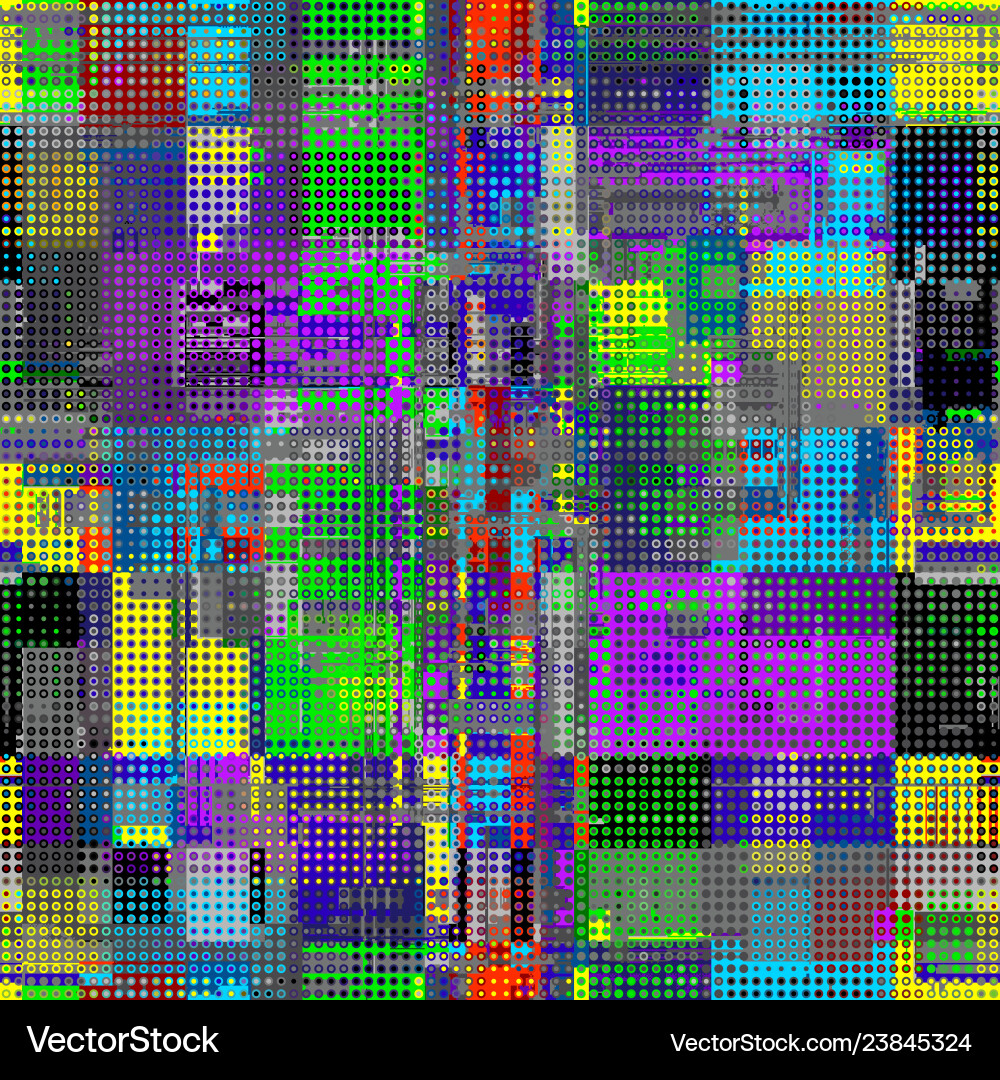 Image with imitation of grunge datamoshing Vector Image