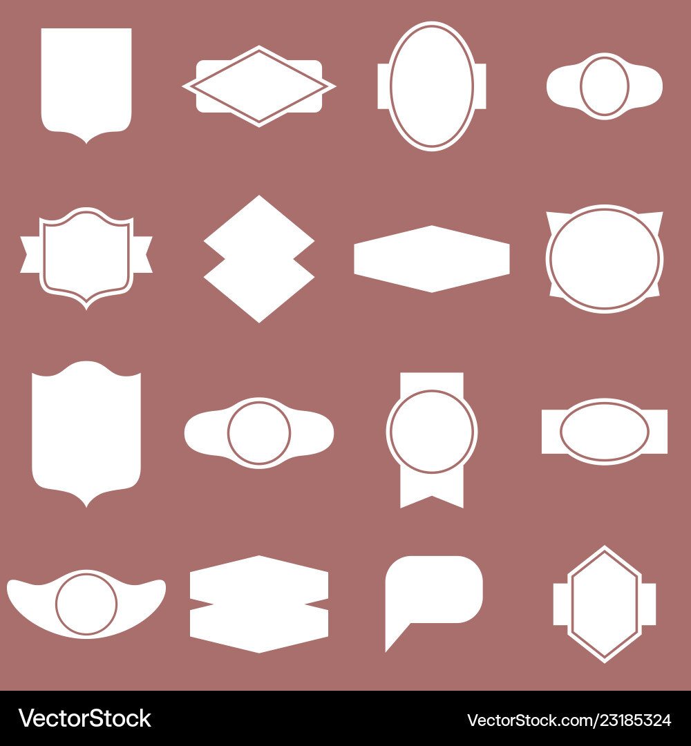 Labels and frames seamless pattern Labels and frames seamless pattern vector image