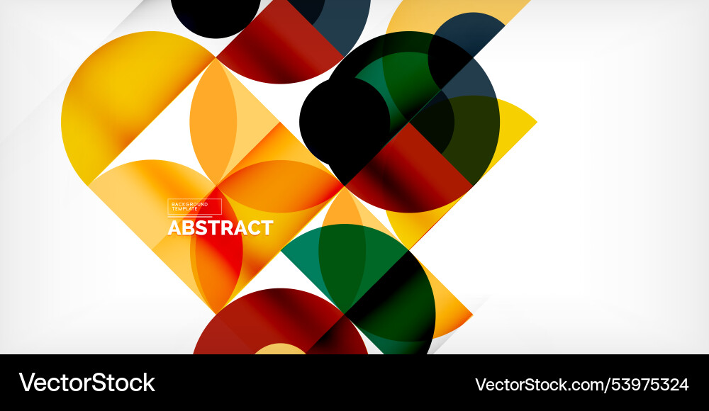 Minimal geometric abstract background circle Vector Image