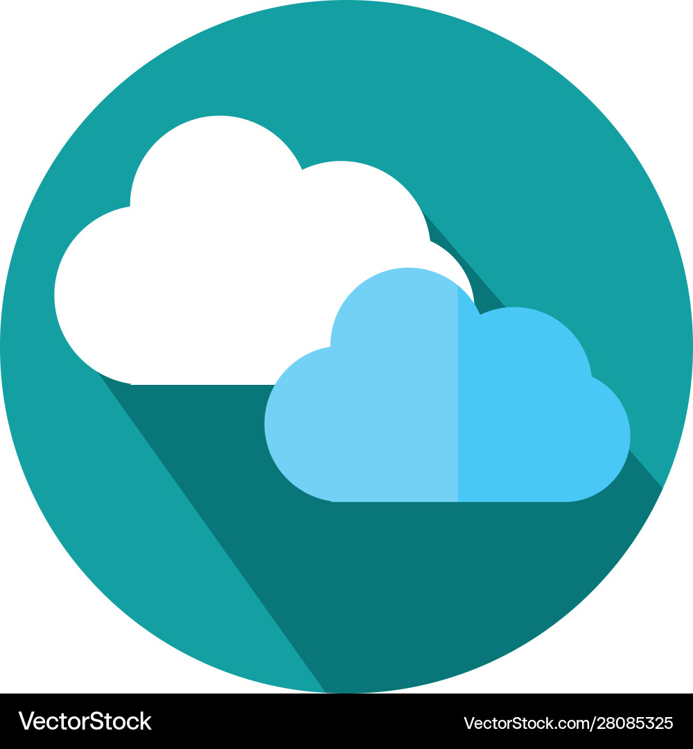 Cloud computing data business strategy icon block Vector Image