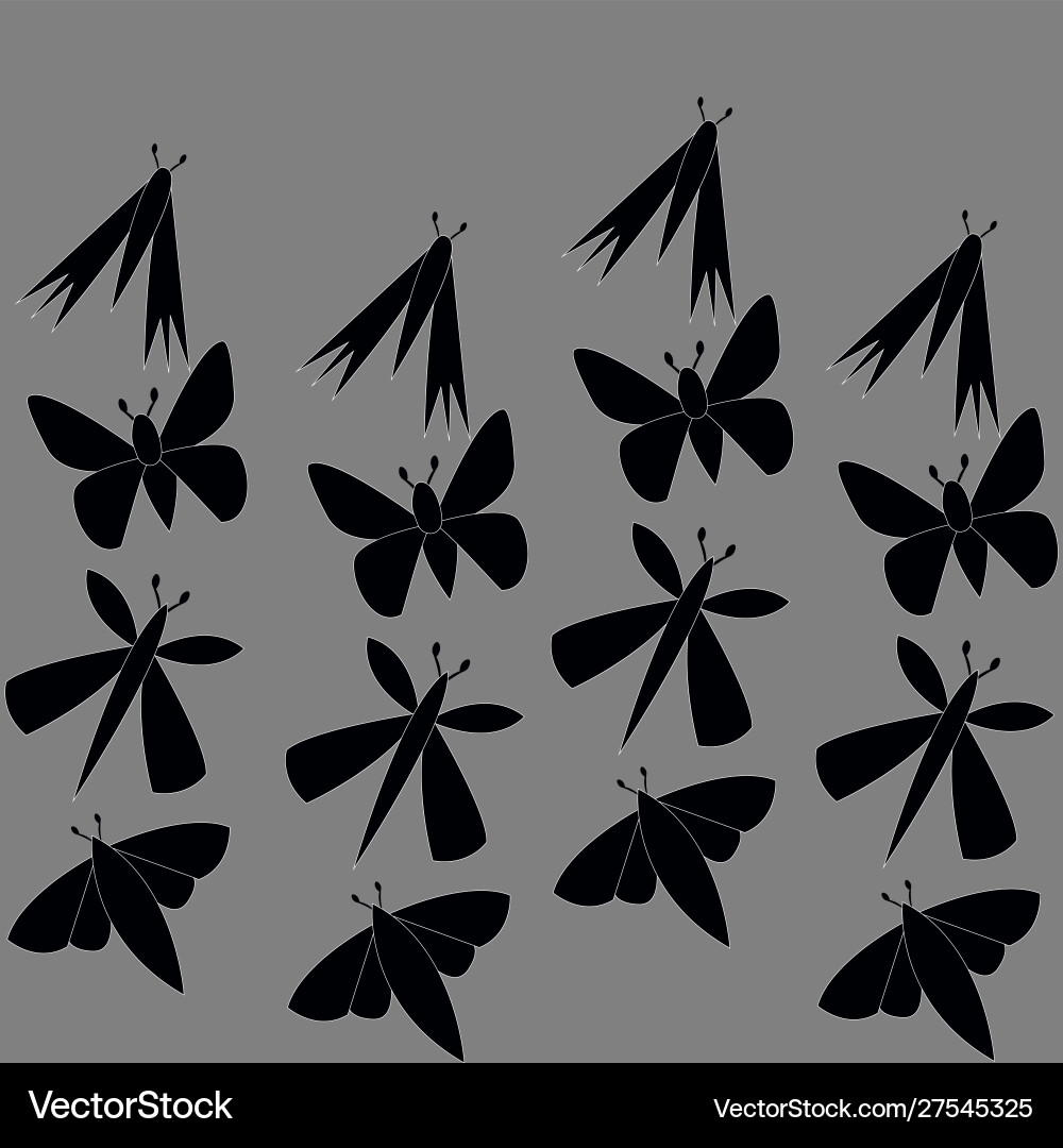 Colorful butterfly pattern for background notebook Vector Image