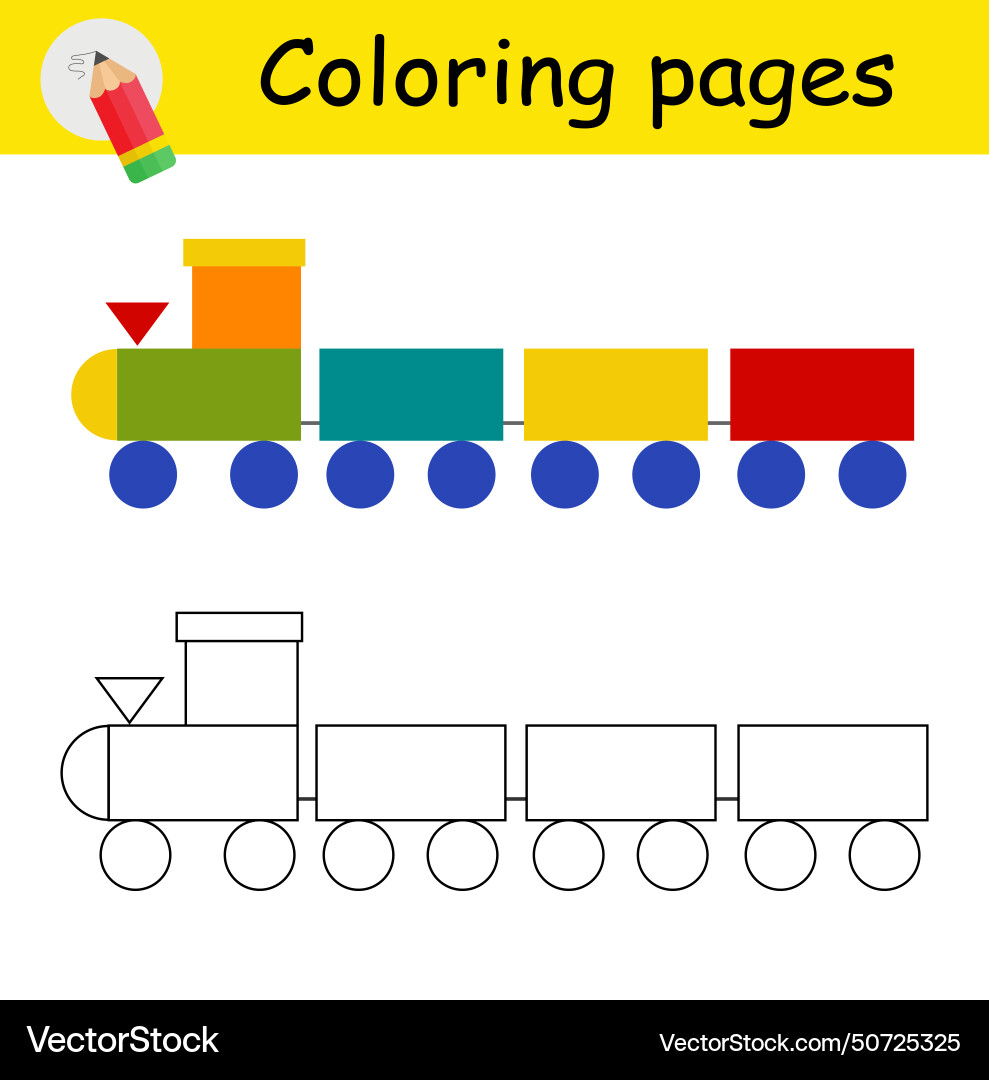 Coloring book for children Coloring book for children Vector Image