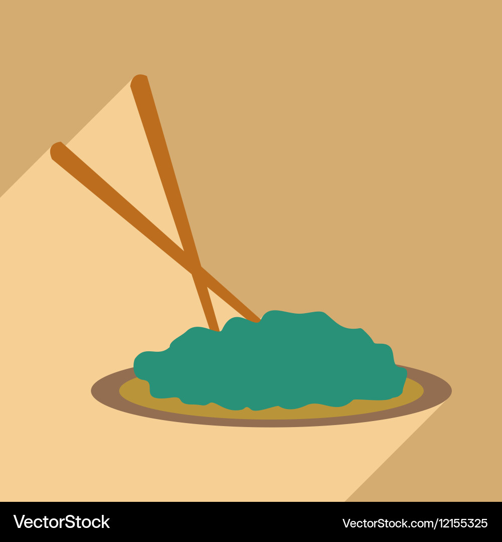 Flat with shadow icon and mobile application Vector Image