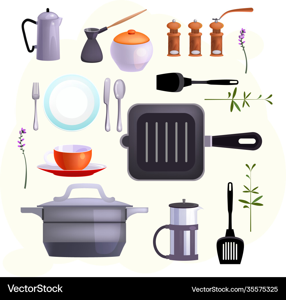Icons für Küchengeräte Icons für Küchengeräte vektorbild