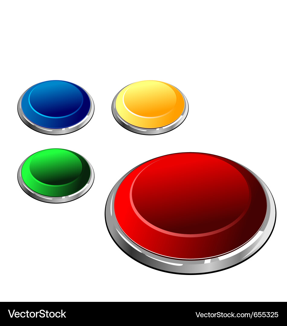 Multi-coloured buttons Vector Image