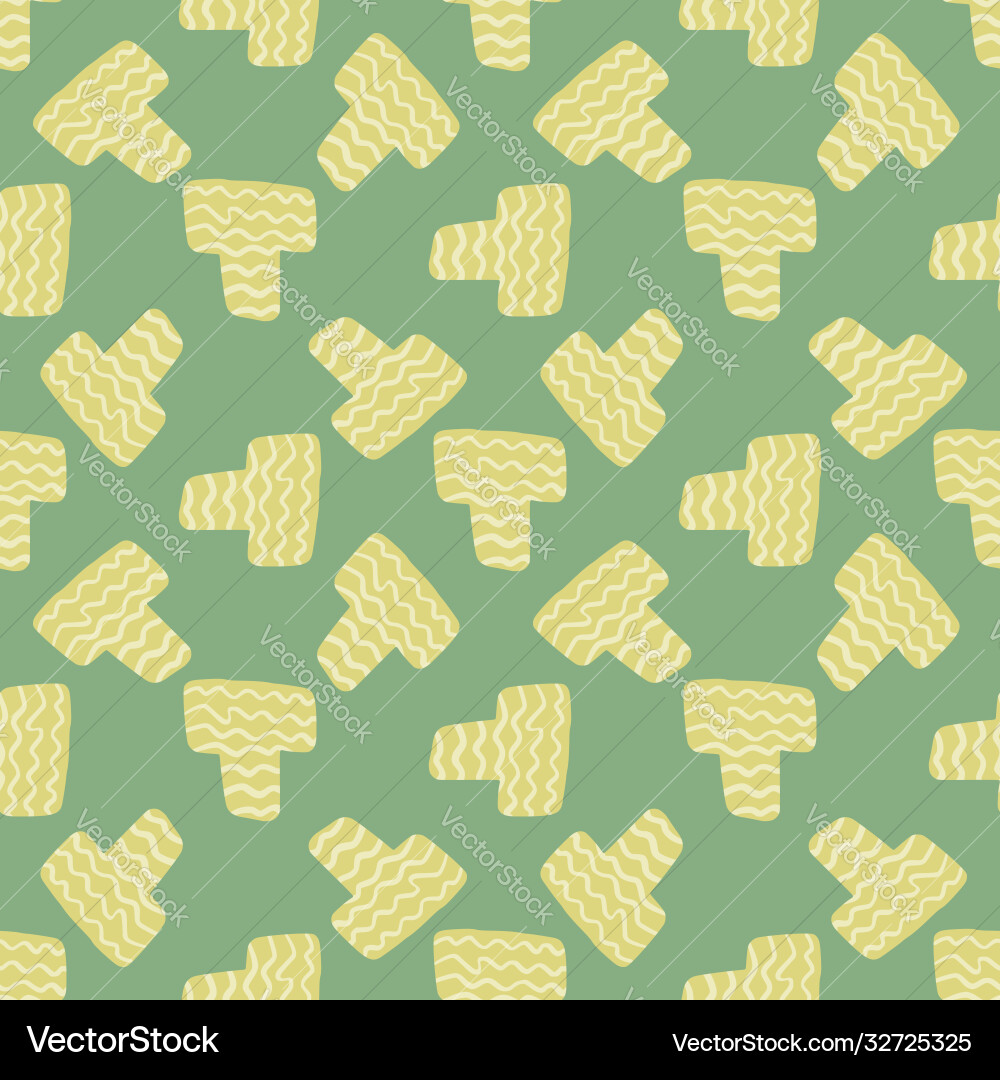 Random seamless pattern with yellow elements Random seamless pattern with yellow elements vector image