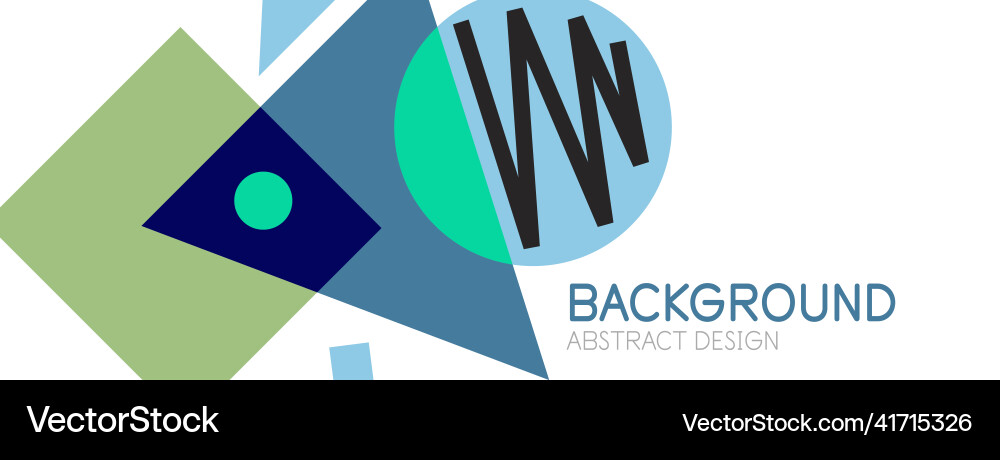 Abstract background blocks lines triangles vector image