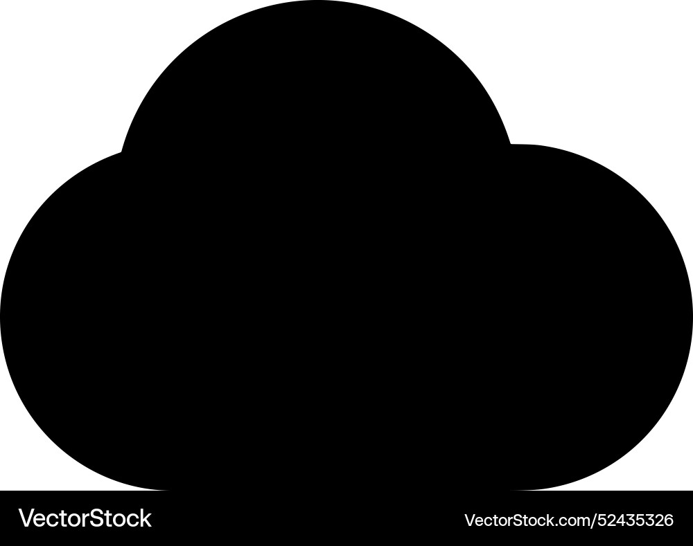 Cloud storage icon symbol image of the database Vector Image