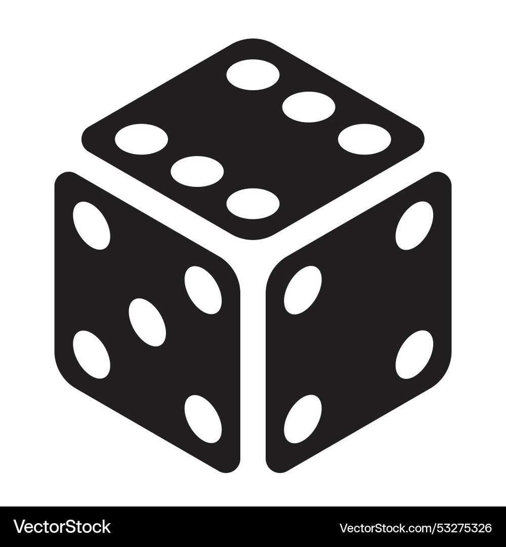 Dice cube Vector Image