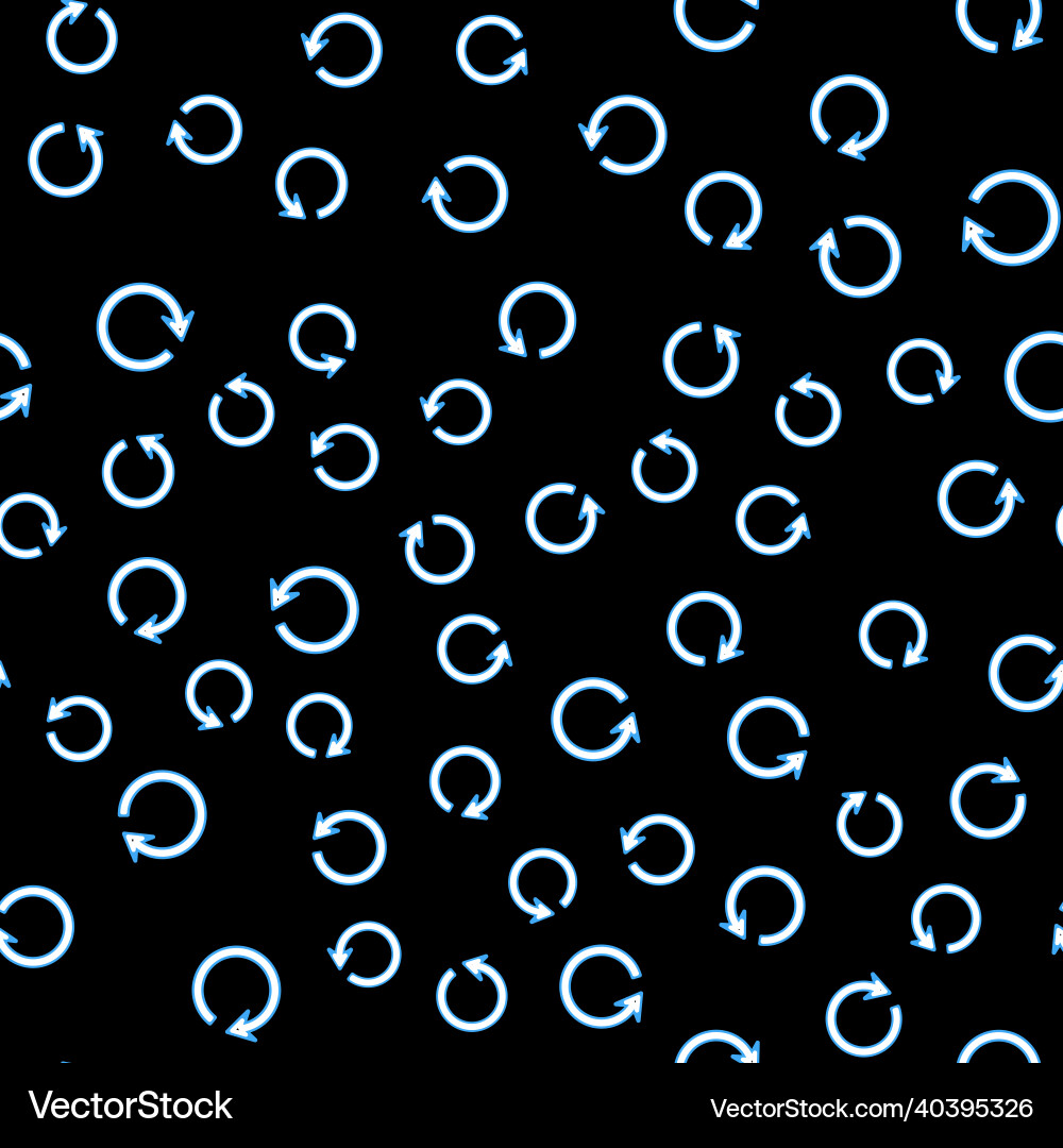 Line refresh icon isolated seamless pattern Line refresh icon isolated seamless pattern Vector Image