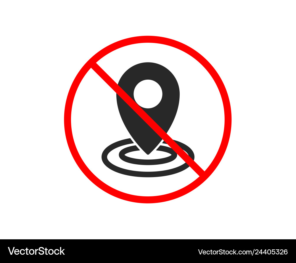 Location icon map pointer sign vector image