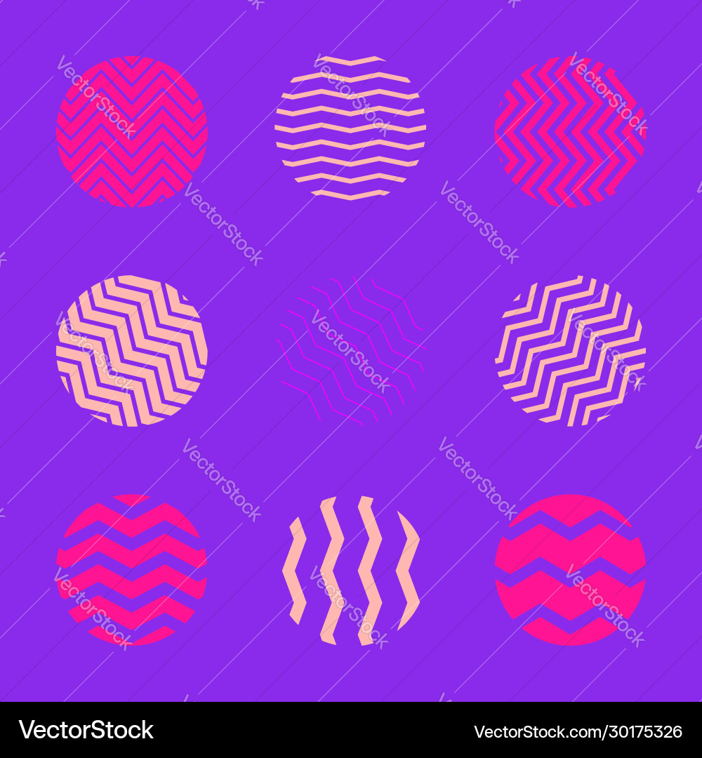 Minimal abstract design element set Vector Image