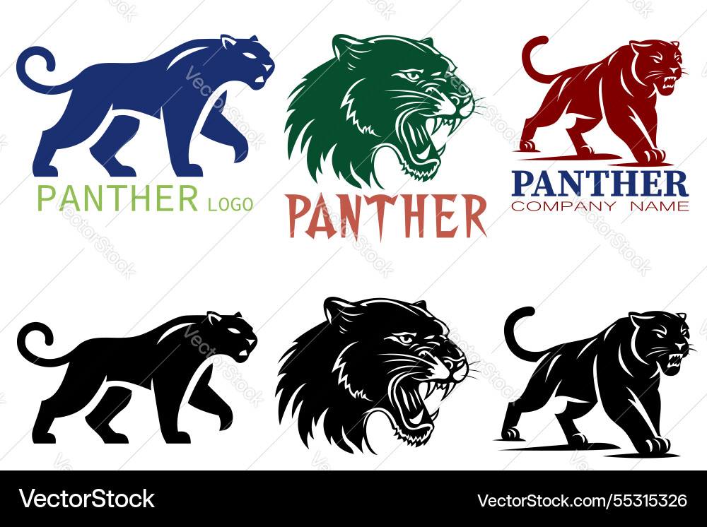 Panther Logo kreativ und originell Panther Logo kreativ und originell vektorbild