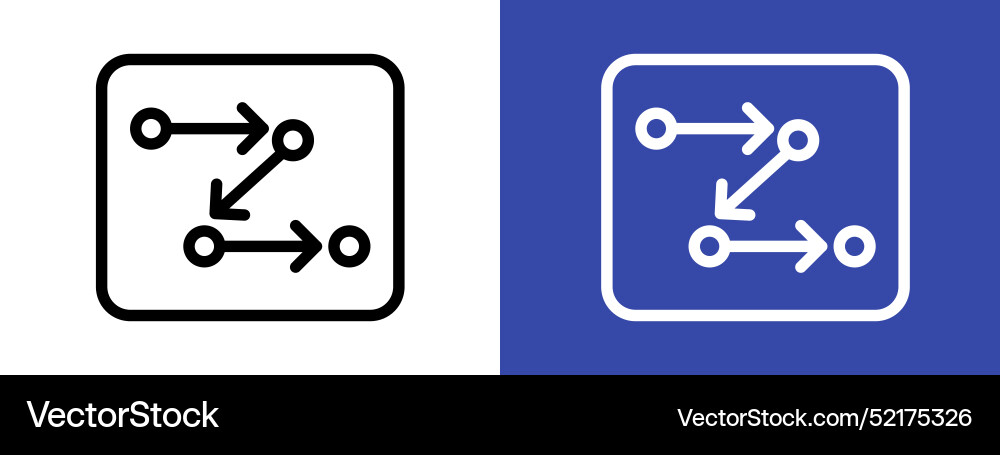 Process method step procedure or workflow logo vector image