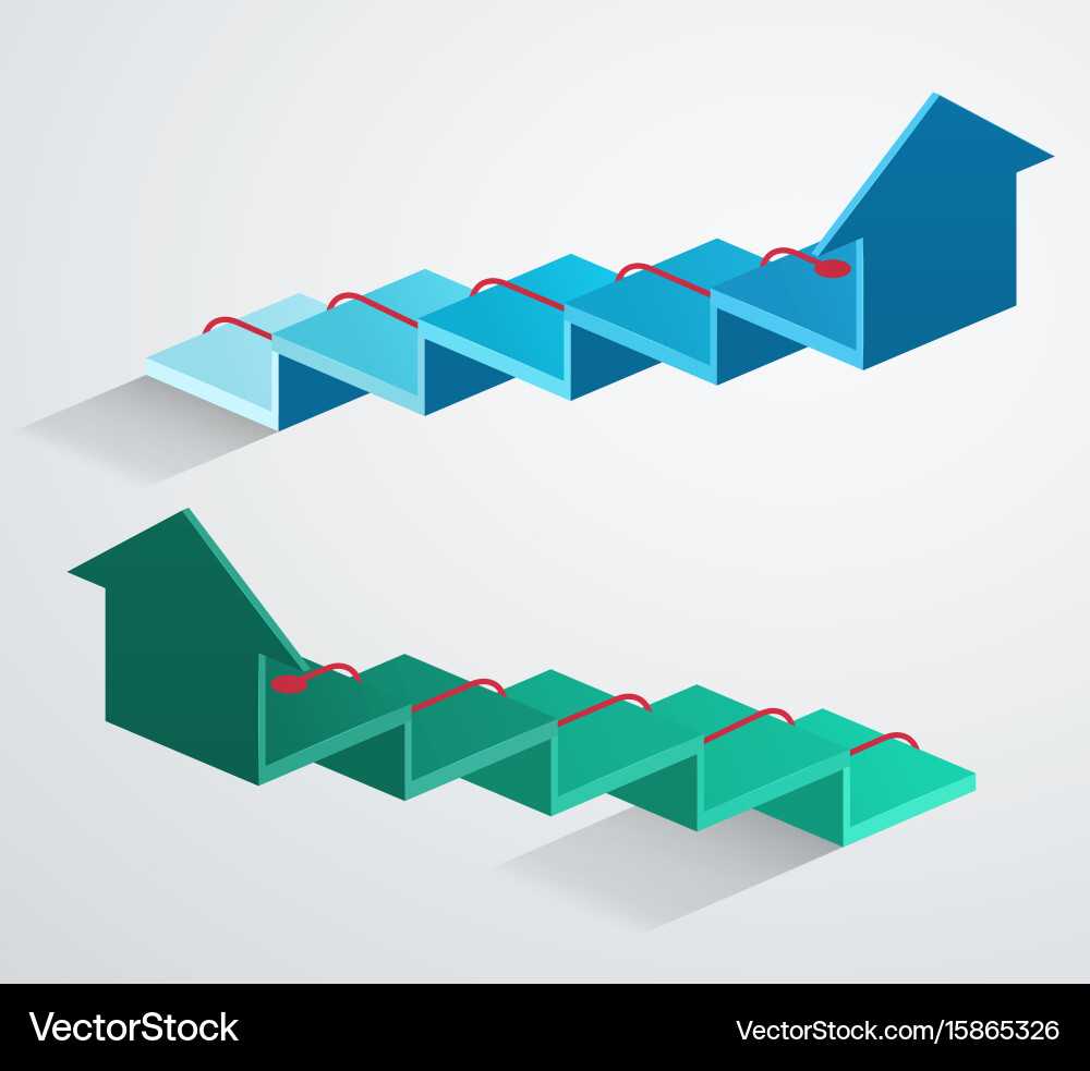 Rising Graph Pointer - Growth Chart vector image