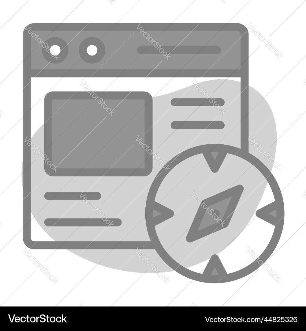 Web navigator icon user interface as a simple Vector Image