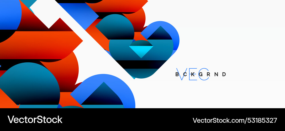 Abstract background colorful geometric curve Abstract background colorful geometric curve Vector Image