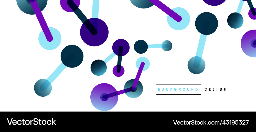 Abstract background round dots connected by lines Abstract background round dots connected by lines Vector Image