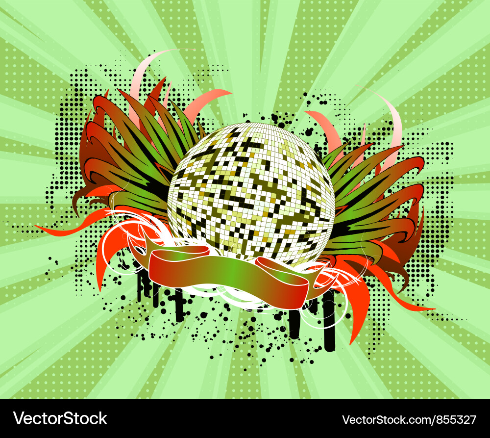 Abstract music poster Vector Image