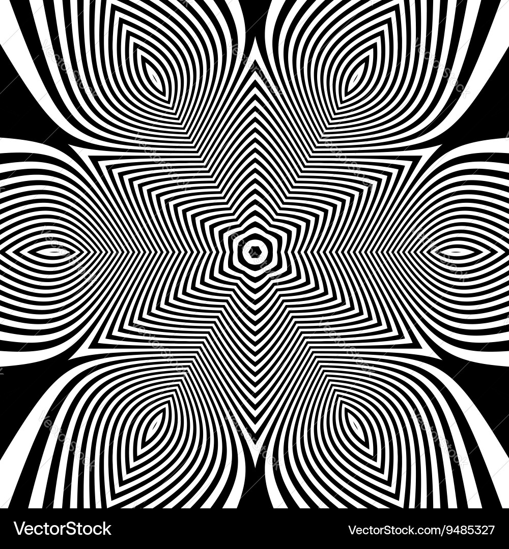 Abstract Optical Pattern Vector Image