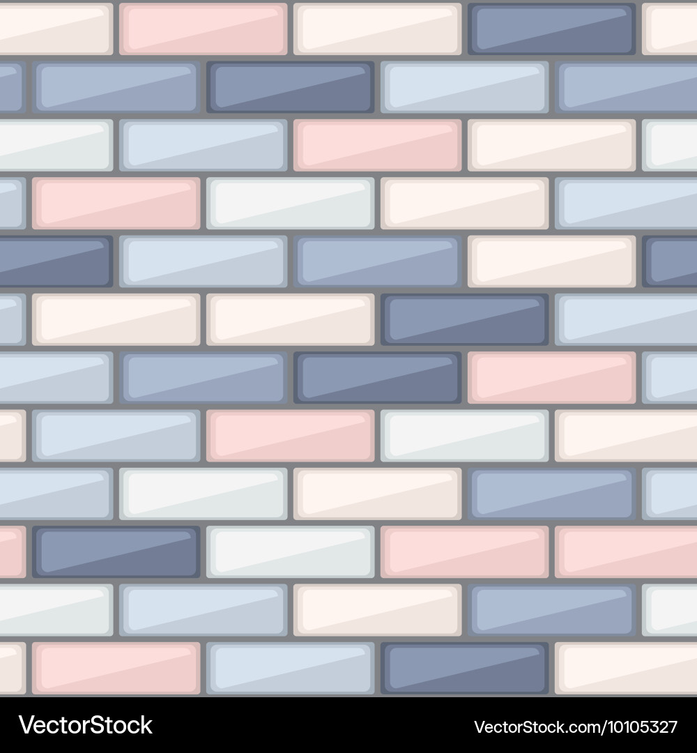 Abstract pattern with colorful brick elements vector image