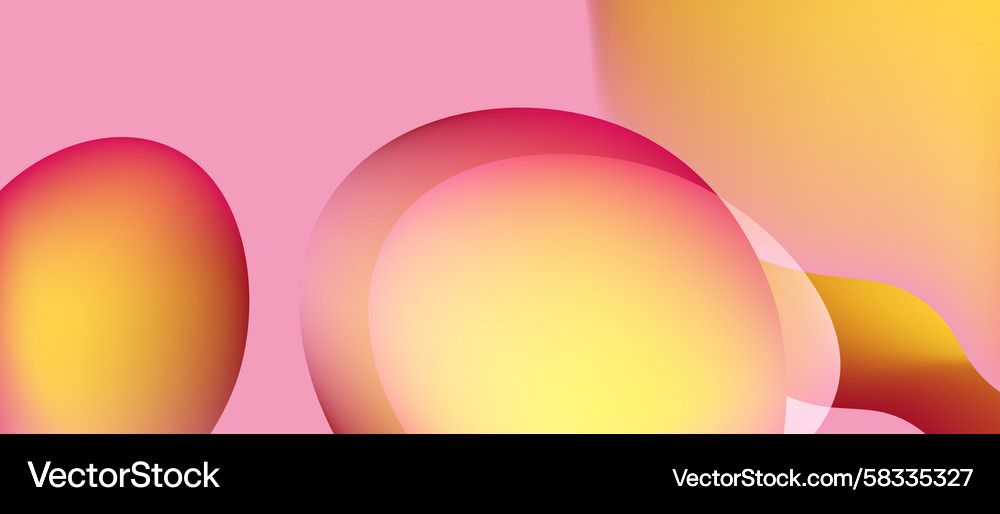 Abstract shapes overlap creating warm color Abstract shapes overlap creating warm color Vector Image