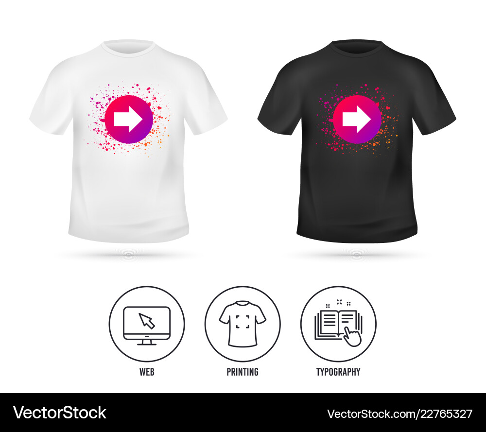 Arrow sign icon next button navigation symbol Vector Image