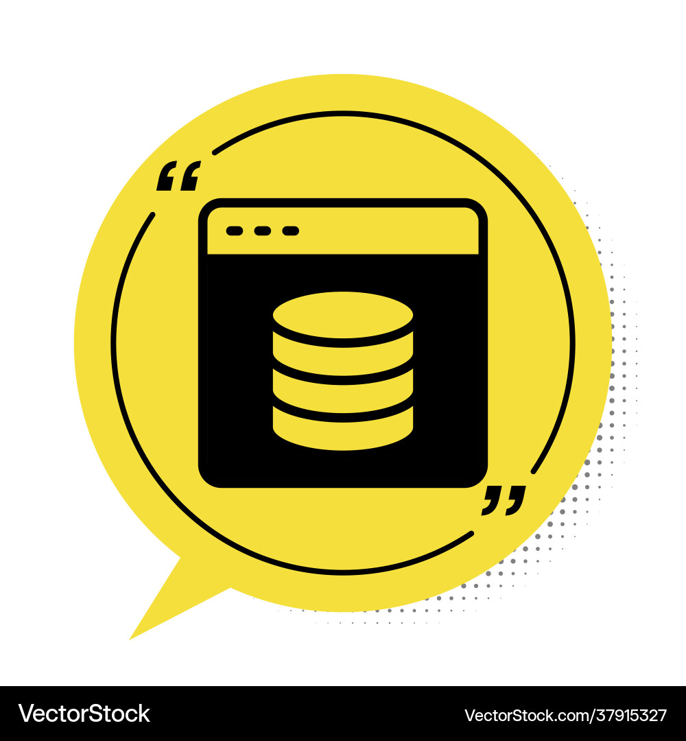 Black server data web hosting icon isolated Black server data web hosting icon isolated Vector Image