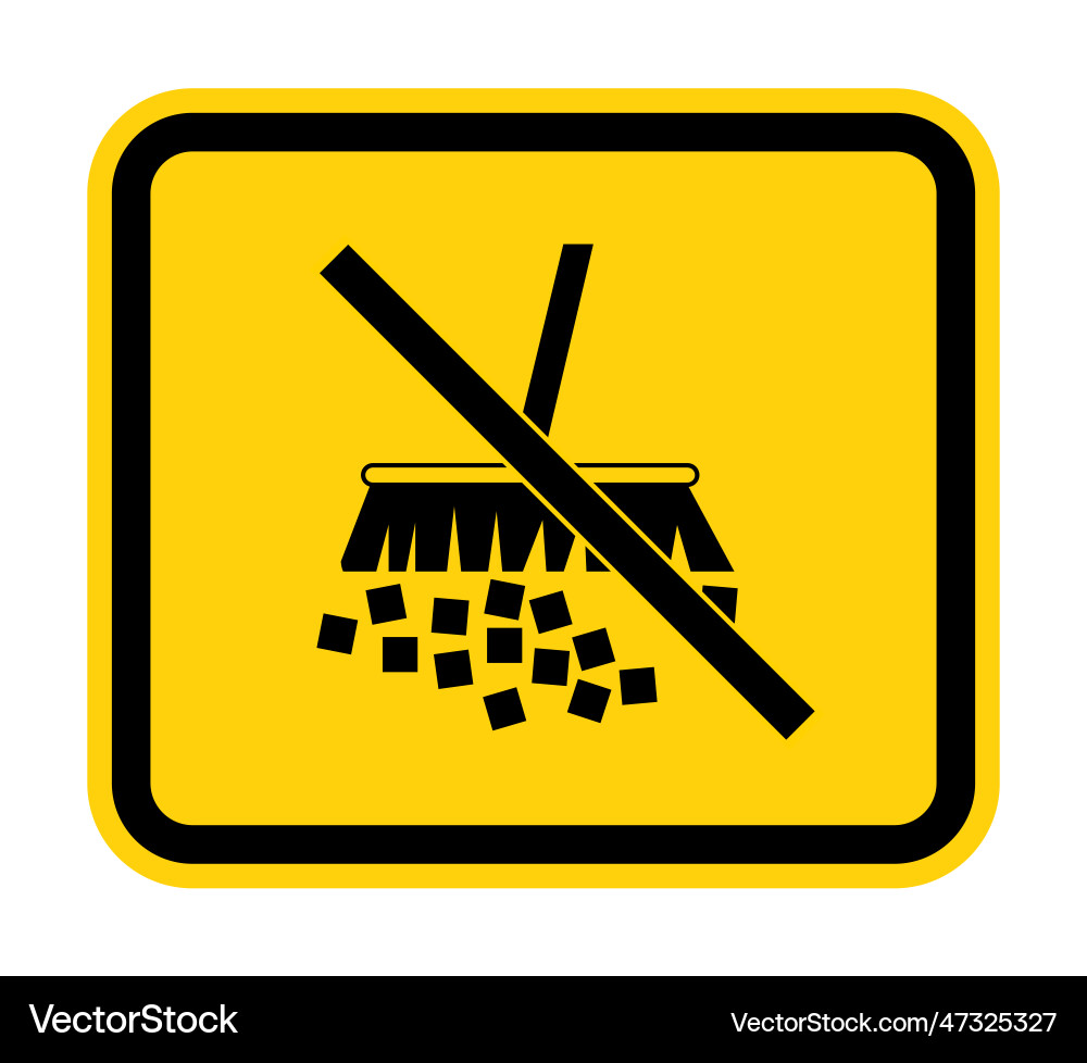 Caution label avoid creating dust Caution label avoid creating dust Vector Image