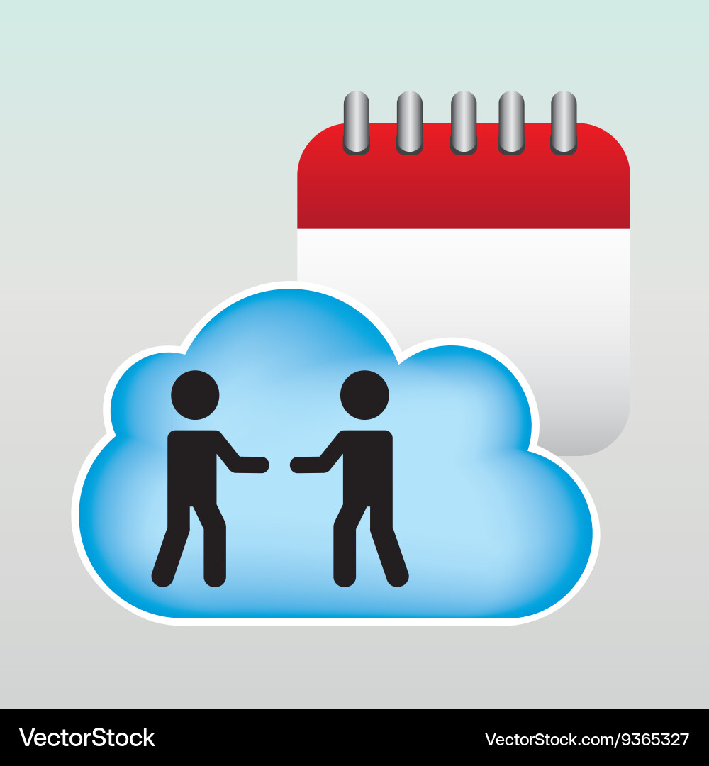 Cloud computing design Vector Image