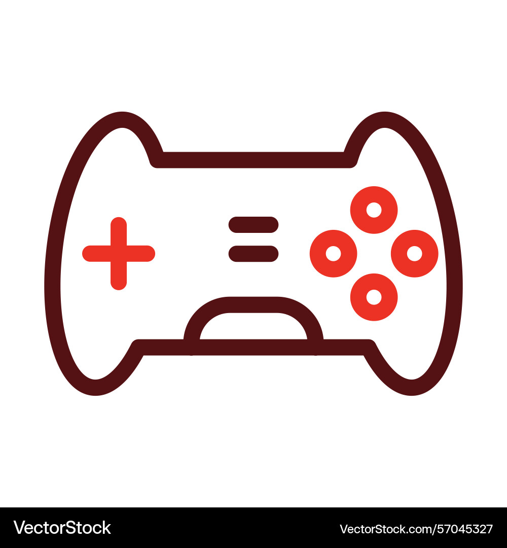 Controller thick line two color icons Vector Image