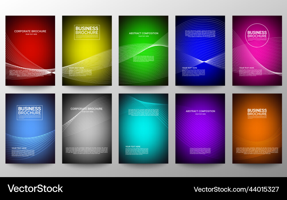 Cover geometric minimal set abstract line pattern Vector Image