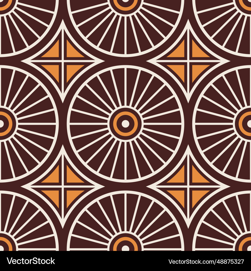 Seamless geometric pattern with circles Vector Image