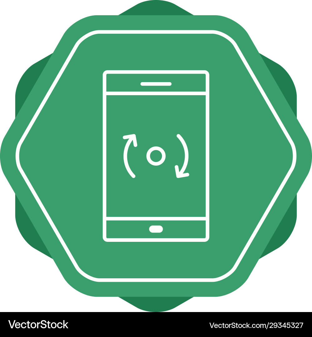 Unique backup and reset line icon Vector Image