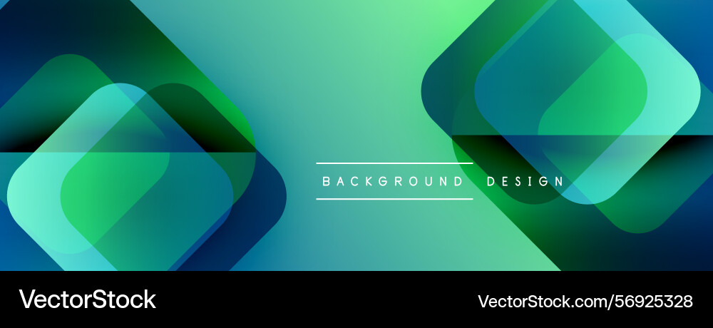 Abstract geometric shapes overlap creating vector image