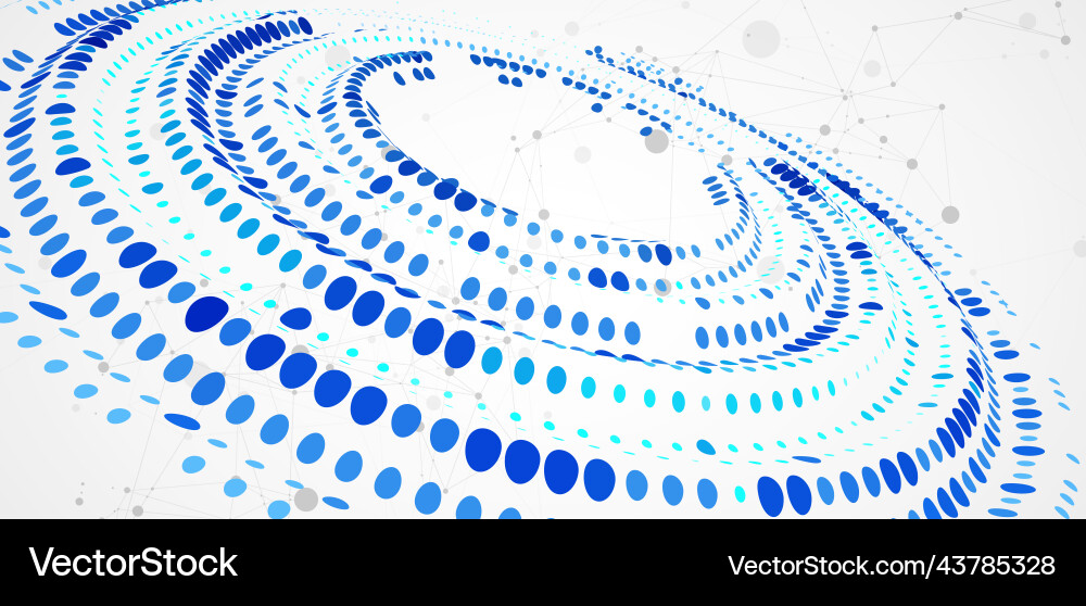 Abstract Science Dot Background vector image