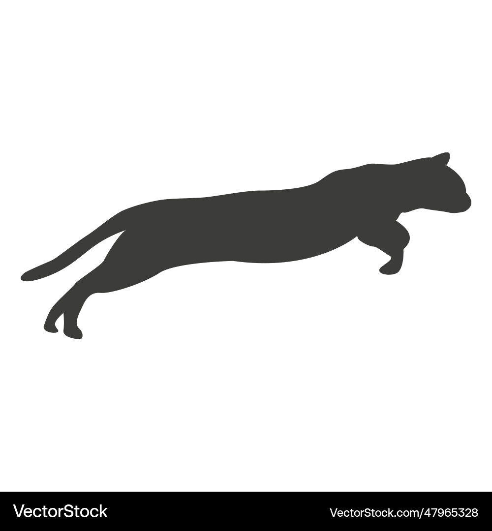 Cat running sequence 13 vector image