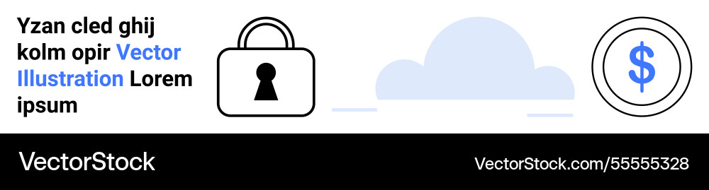 Cloud computing security and cost analysis Cloud computing security and cost analysis vector image