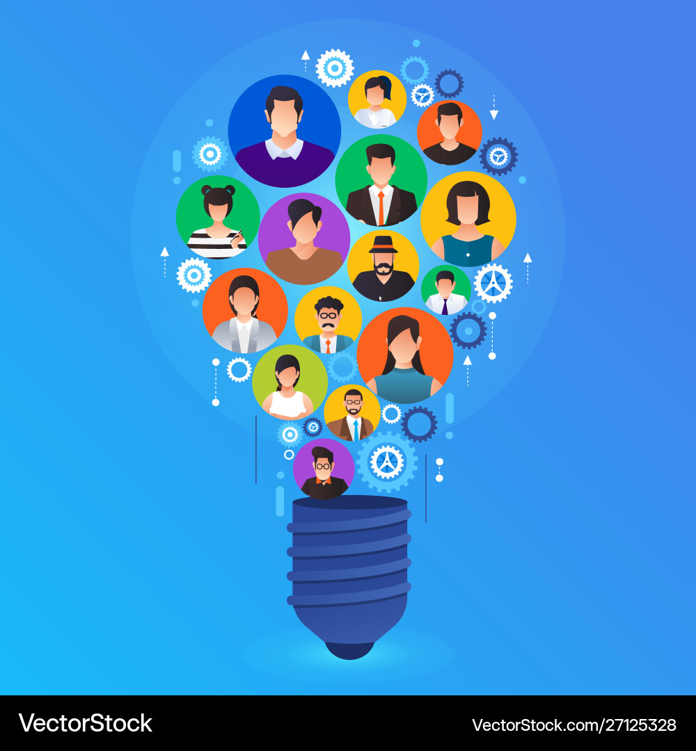 Flat design concept create big idea with xx Flat design concept create big idea with xx vector image