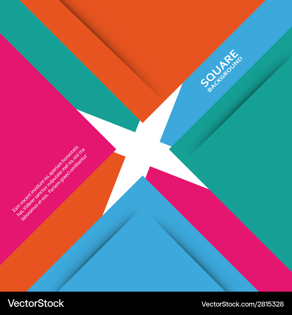 Large colored boxes with blank space for text Vector Image