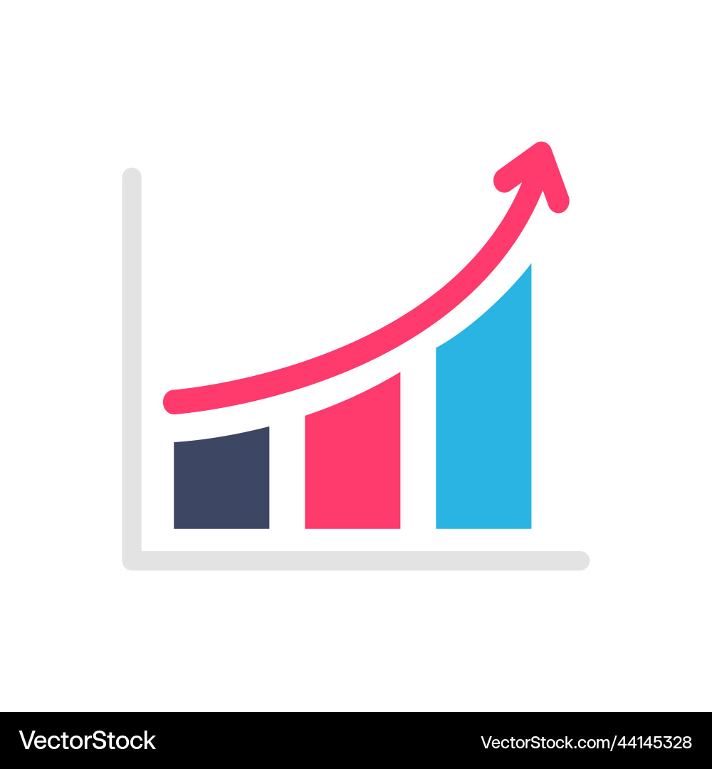 Line graph comparing business performance company Line graph comparing business performance company Vector Image