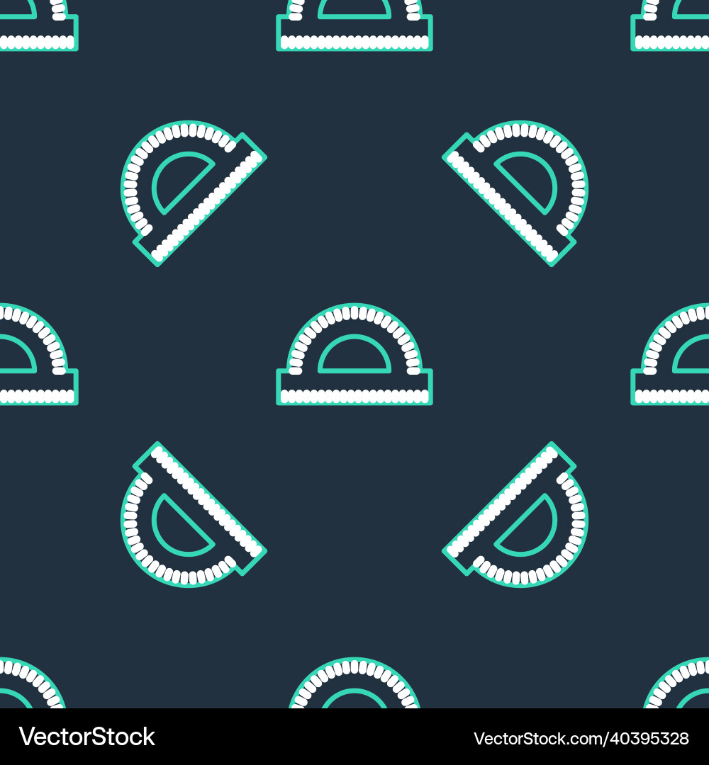 Line protractor grid for measuring degrees icon vector image