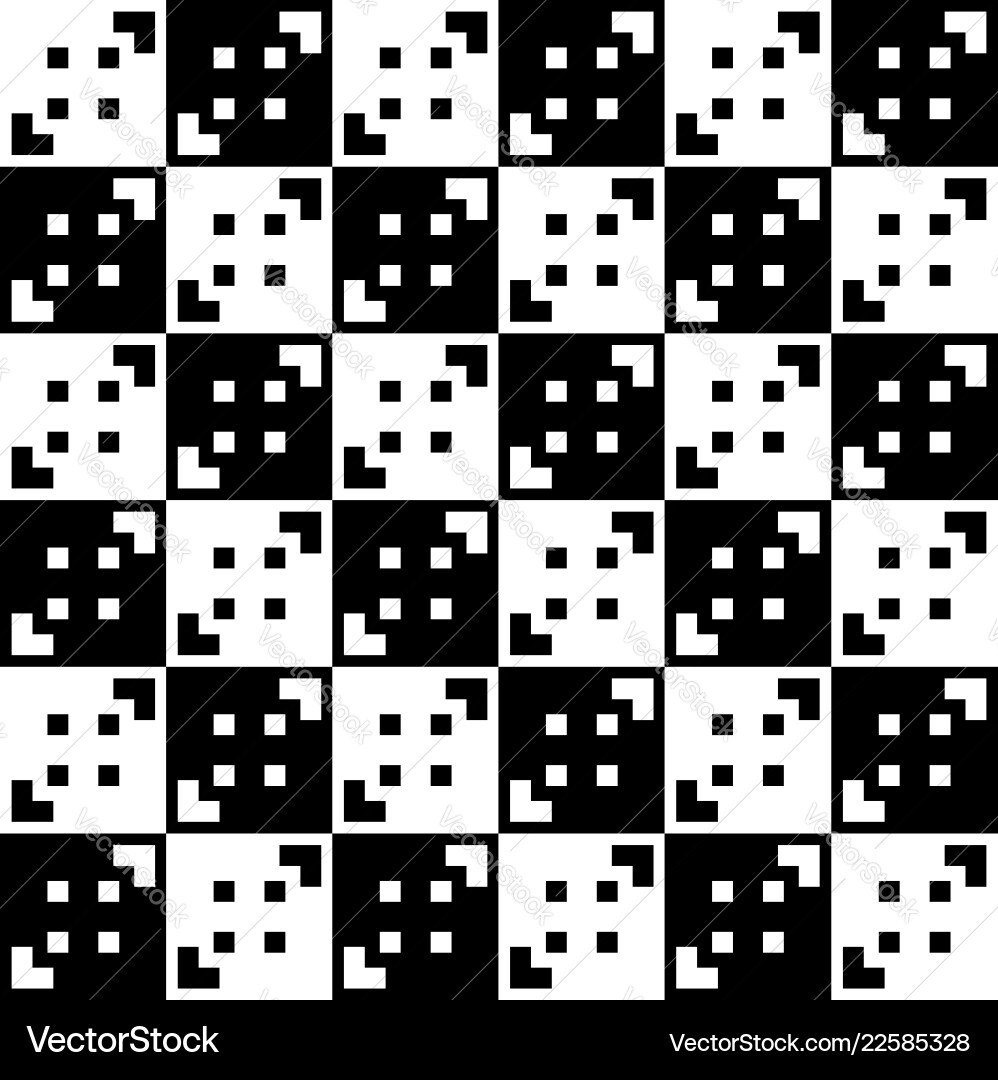 Seamless monochromatic pattern repeatable Vector Image