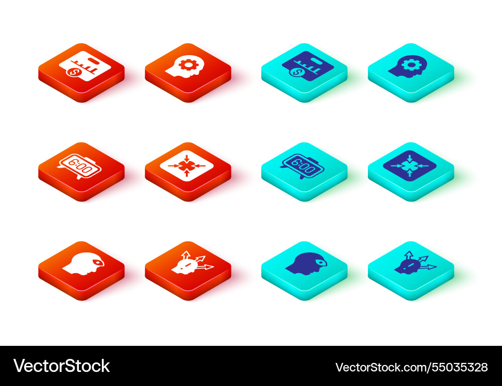 Set man with third eye project team base digital Set man with third eye project team base digital vector image
