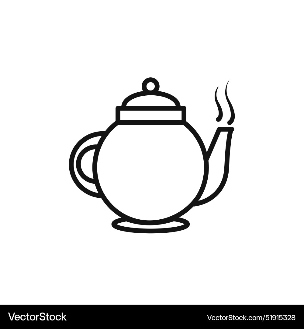 Teapot icon set collection for web Vector Image