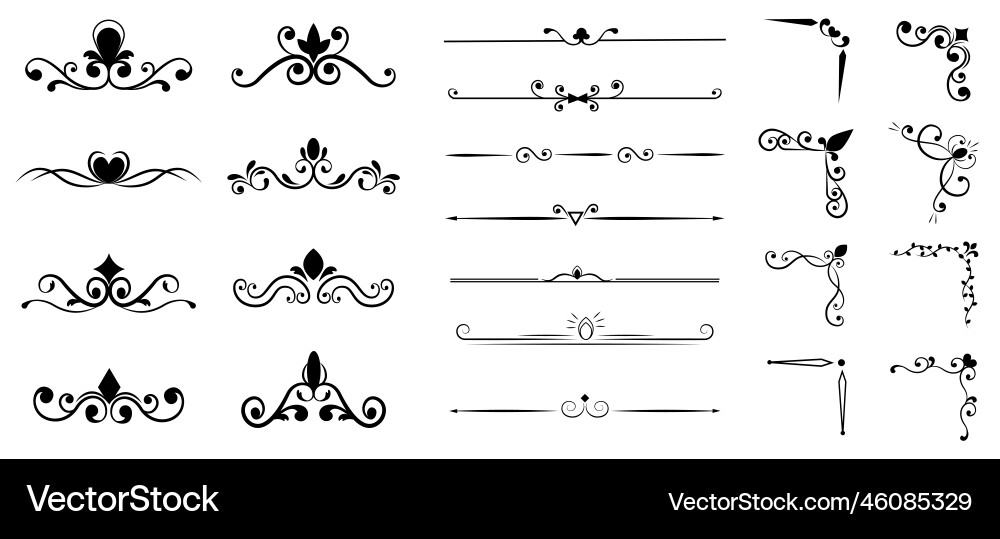 Elegant Filigree Border Ornament Vector Image